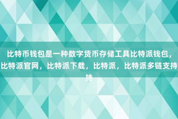 比特币钱包是一种数字货币存储工具比特派钱包，比特派官网，比特派下载，比特派，比特派多链支持