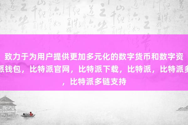 致力于为用户提供更加多元化的数字货币和数字资产比特派钱包，比特派官网，比特派下载，比特派，比特派多链支持