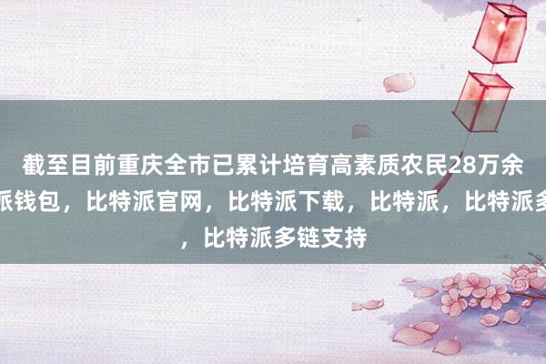 截至目前重庆全市已累计培育高素质农民28万余人比特派钱包，比特派官网，比特派下载，比特派，比特派多链支持