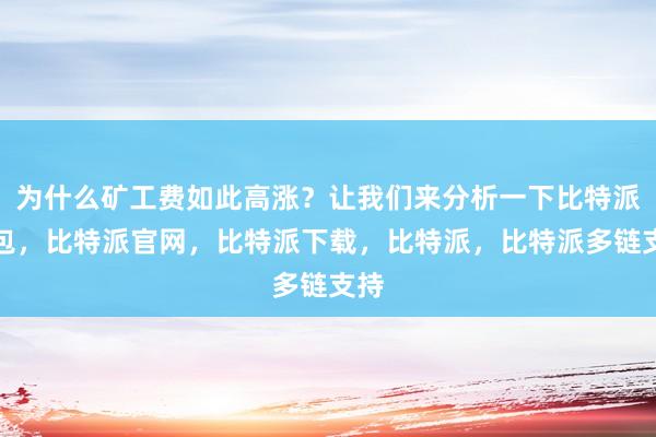 为什么矿工费如此高涨？让我们来分析一下比特派钱包，比特派官网，比特派下载，比特派，比特派多链支持