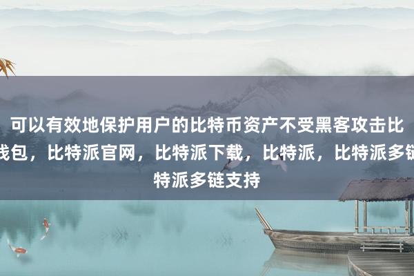 可以有效地保护用户的比特币资产不受黑客攻击比特派钱包，比特派官网，比特派下载，比特派，比特派多链支持