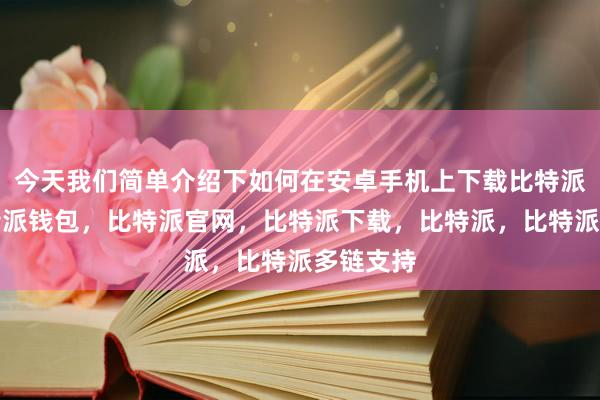 今天我们简单介绍下如何在安卓手机上下载比特派钱包比特派钱包，比特派官网，比特派下载，比特派，比特派多链支持