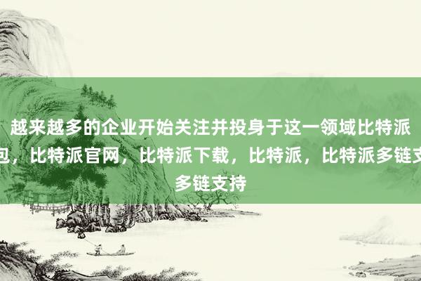 越来越多的企业开始关注并投身于这一领域比特派钱包，比特派官网，比特派下载，比特派，比特派多链支持