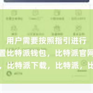 用户需要按照指引进行注册和设置比特派钱包，比特派官网，比特派下载，比特派，比特派多链支持