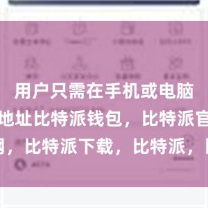 用户只需在手机或电脑上输入该地址比特派钱包，比特派官网，比特派下载，比特派，比特派多链支持