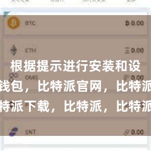 根据提示进行安装和设置比特派钱包，比特派官网，比特派下载，比特派，比特派多链支持